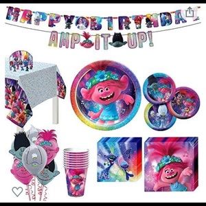 Trolls World Tour Party Supplies - party of 8